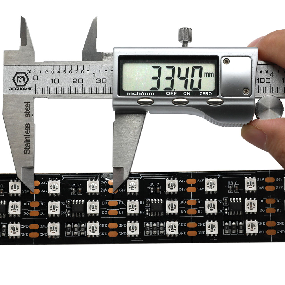 DC24V Brightest Triple Rows TM1934 5050SMD Breakpoint-Resume 16.4Ft 900LEDs Addressable RGB LED Strip Lights DC24V Brightest Triple Rows TM1934 5050SMD Breakpoint-Resume 16.4Ft 900LEDs Addressable RGB LED Strip Lights